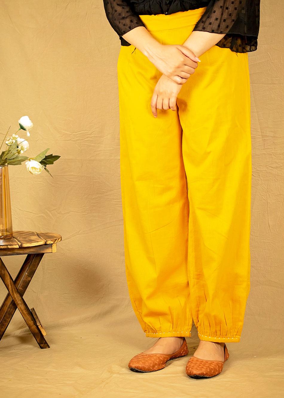 Mustard Afghani Pants By Jovi Fashion