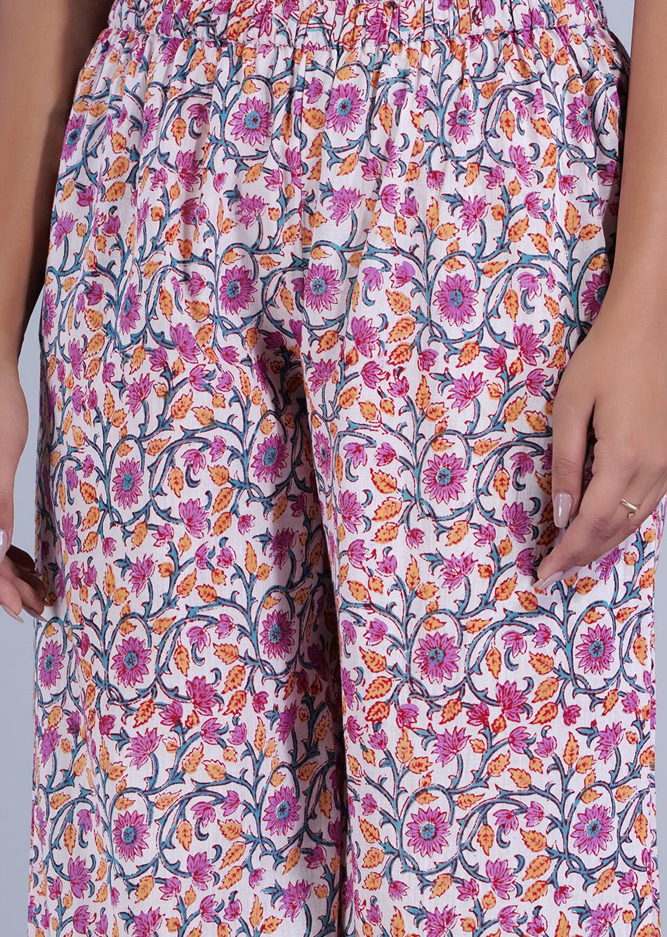 Violet Printed Afghani Pants  By Jovi Fashion
