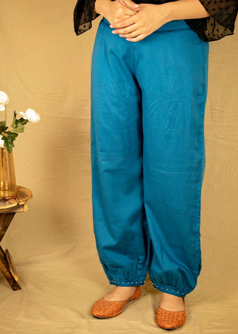 Teal Afghani Pants By Jovi Fashion