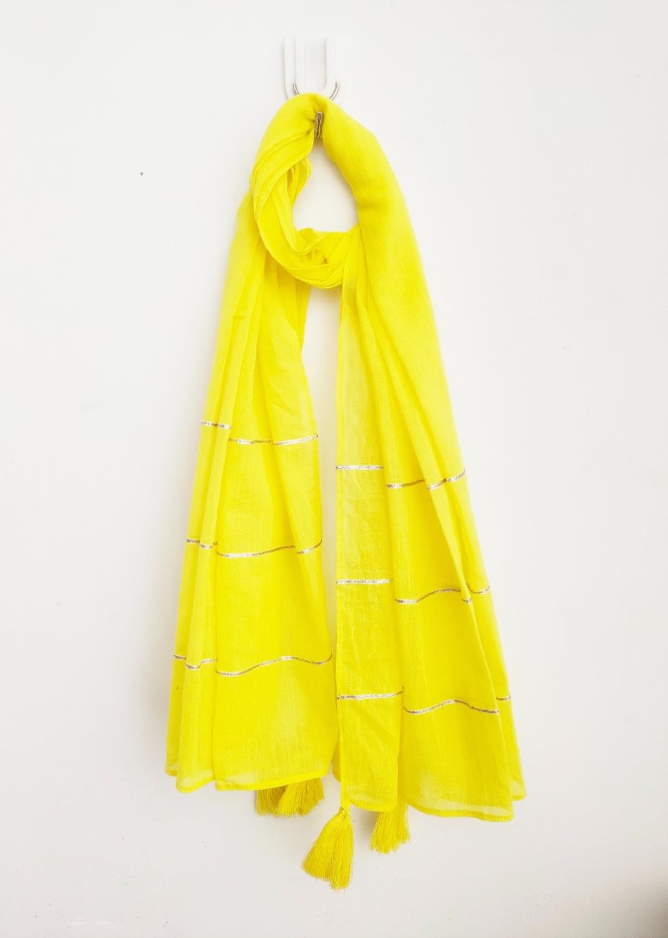Jiyara Neon Yellow Strappy Anarkali (Set Of 3) By Jovi Fashion