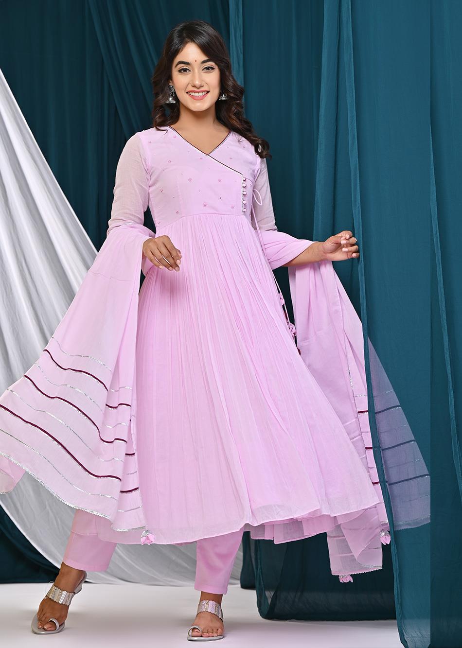 Cotton Frock Suit With Price | Punjaban Designer Boutique-baongoctrading.com.vn