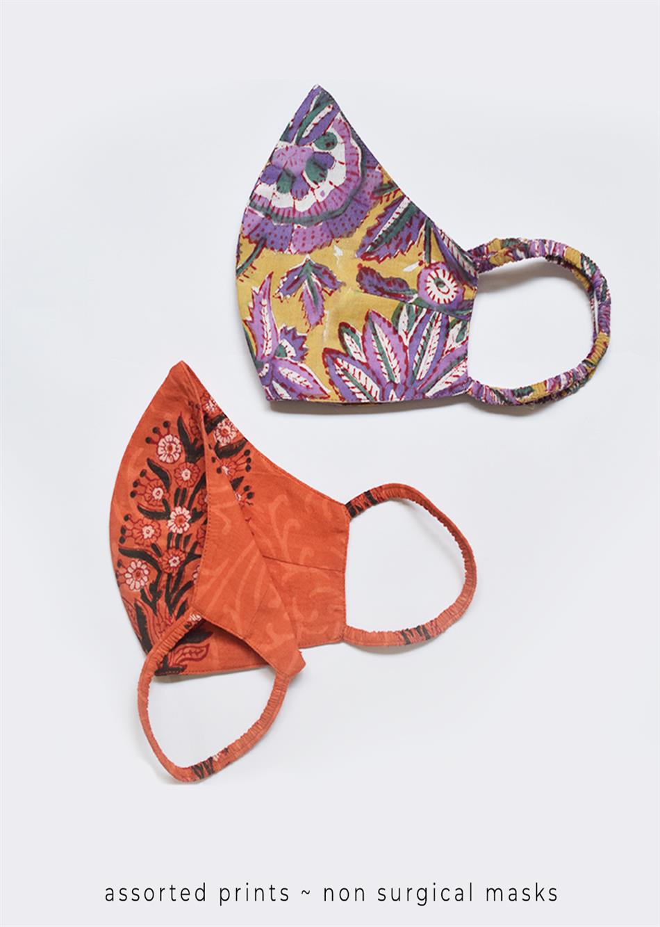 Assorted Printed Mask (Pack of 2) By Jovi Fashion